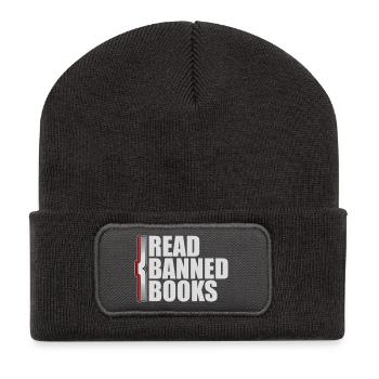 Read Banned Books Verbotene Bücher Lesen Freiheit - Recycled Patch Beanie - dark grey - Front