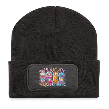 Easter Bunny Shake Set - Recycled Patch Beanie - dark grey - Front