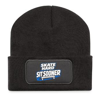 Beer League Hockey Funny Hockey Players Team Humor - Recycled Patch Beanie - dark grey - Front