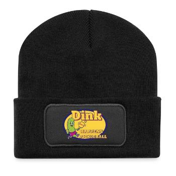 Pickleball Dink Happen, drôle d’amour du pickleball - Beanie recyclé à patch - noir - Devant