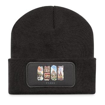 Paris Holidays Travel – City & Culture France - Recycled Patch Beanie - dark grey - Front