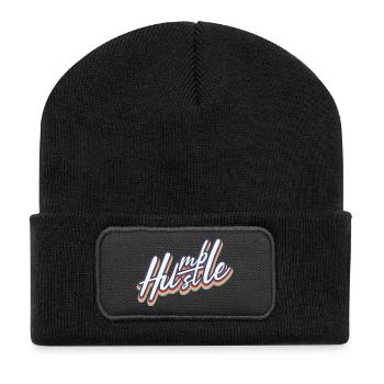 Bescheidener Hustle Unternehmer Geschäftsmann Businesswo - Recycelte Patch Beanie - Schwarz - Vorne