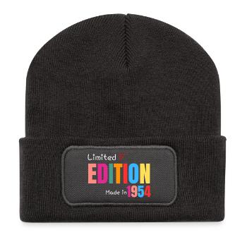 Limited edition Made in 1954 - Beanie recyclé à patch - charbon - Devant