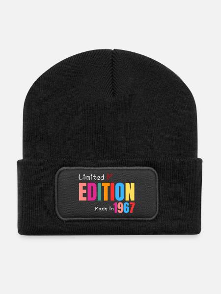 Limitierte Auflage Hergestellt 1967 - Recycelte Patch Beanie - Schwarz