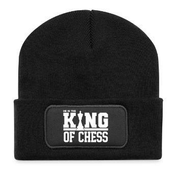 He is the King of Chess Game - König von Schach - Recycled Patch Beanie - black - Front