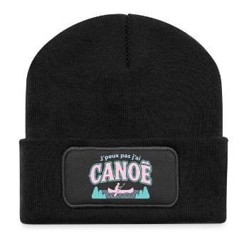 J'peux pas j'ai CANOE - Beanie recyclé à patch - noir - Devant