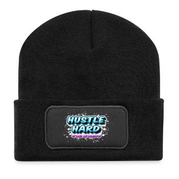 Hustle Hard - It Will Be Worth It - Recycled Patch Beanie - black - Front