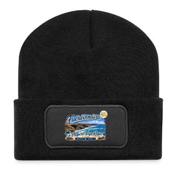 Fuerteventura - La Pared - Playa del Viejo Reyes - Recycelte Patch Beanie - Schwarz - Vorne