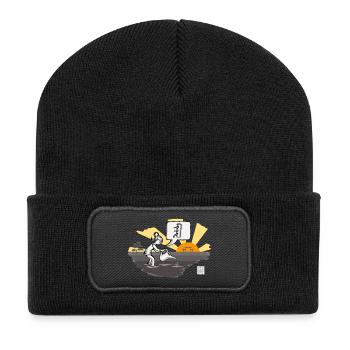 dummy plant - Recycelte Patch Beanie - Schwarz - Vorne