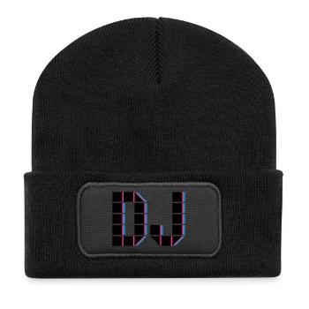 DJ - Recycelte Patch Beanie - Schwarz - Vorne