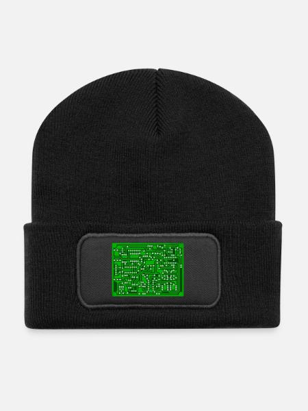 PCB - Recycled Patch Beanie - black