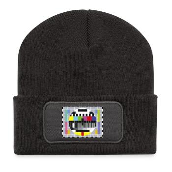 Test-Bild - Recycelte Patch Beanie - Dunkelgrau - Vorne