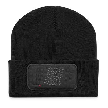 Schwangerschaft - Recycelte Patch Beanie - Schwarz - Vorne