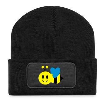 abeille - Recycled Patch Beanie - black - Front