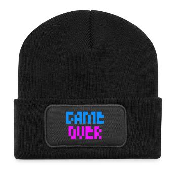 Game Over - Recycelte Patch Beanie - Schwarz - Vorne