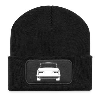 Wartburg DDR Oldschool Oldtimer Logo Icône Graphique - Beanie recyclé à patch - noir - Devant