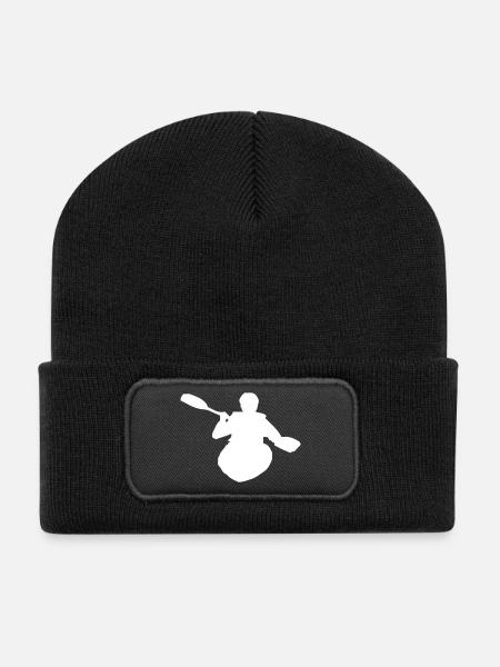 Kajak - Recycelte Patch Beanie - Schwarz