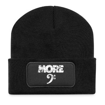 More Bass Vintage Clef White (FR) - Beanie recyclé à patch - noir - Devant