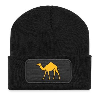 kamel_02 - Recycled Patch Beanie - black - Front