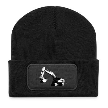 Bagger - Recycelte Patch Beanie - Schwarz - Vorne
