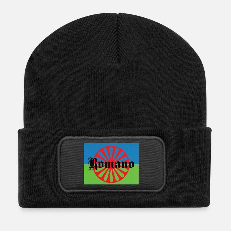 Lennyromanoflag - Recycled Patch Beanie - black
