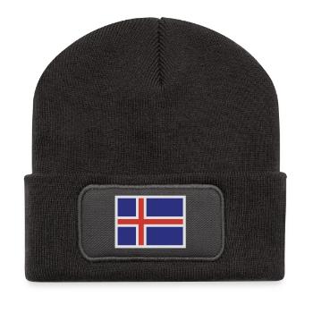 Islande - Beanie recyclé à patch - charbon - Devant