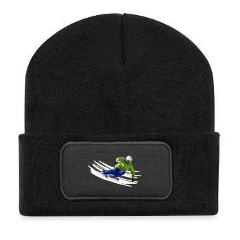 Ski - Beanie recyclé à patch - noir - Devant