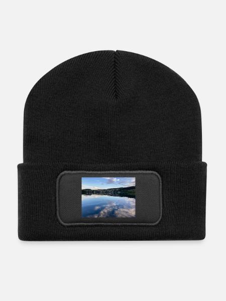 Schalkenmehrener Maa - Beanie recyclé à patch - noir