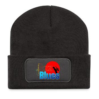 AMATEURS DE JAZZ BLUES - Beanie recyclé à patch - charbon - Devant