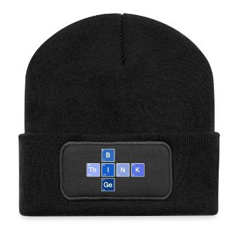 Think Big (Blue) - Recycled Patch Beanie - black - Front