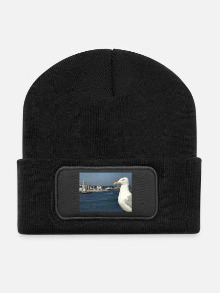 Mowe - Recycelte Patch Beanie - Schwarz