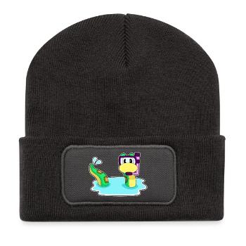 Snake Diver Snorkel Diving - Recycled Patch Beanie - dark grey - Front