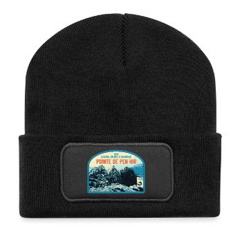 Regionalpark Armorica, Pointe de Pen Hir - Recycelte Patch Beanie - Schwarz - Vorne