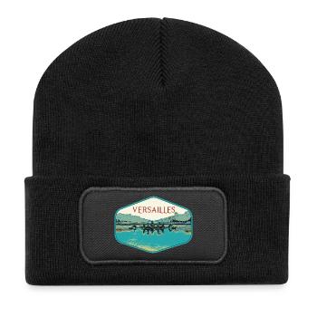 Chateau de Versailles, le char d'Apollon, France - Beanie recyclé à patch - noir - Devant