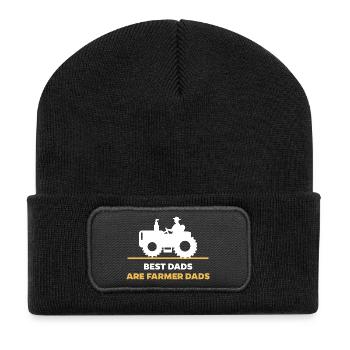 Déclaration de l’agriculteur Tracteur Véhicule de l’aérodrome de pays - Beanie recyclé à patch - noir - Devant