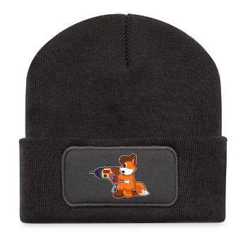 Fox Craftsman Drill Craft - Recycled Patch Beanie - dark grey - Front