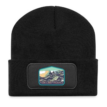 Vercors Regional Nature Park: Majestic Nature - Recycled Patch Beanie - black - Front