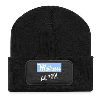 THANK YOU. MISTRESS - Recycled Patch Beanie - black - Front