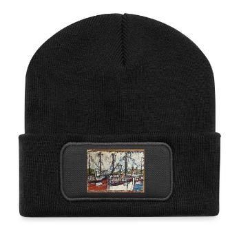 Snogebæk - Recycled Patch Beanie - black - Front