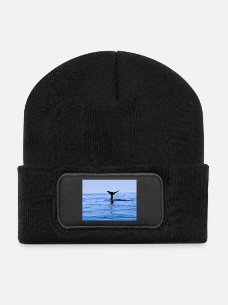 Wal - Recycelte Patch Beanie - Schwarz