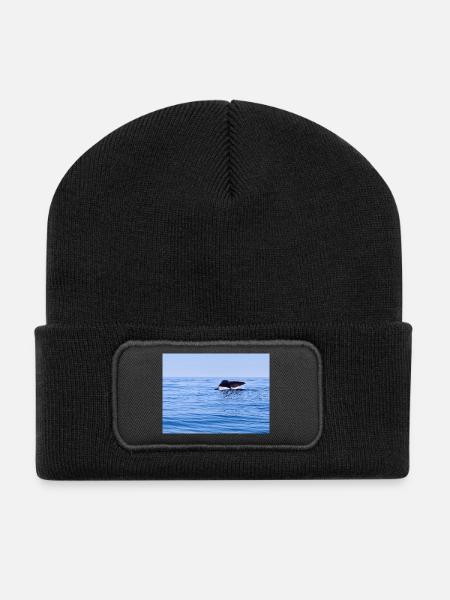 Wal - Recycelte Patch Beanie - Schwarz