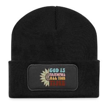 God is good, always - Recycled Patch Beanie - black - Front