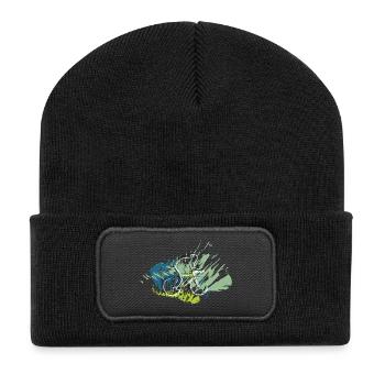 Rickel's Design: Cyclists 2025 - Recycled Patch Beanie - black - Front