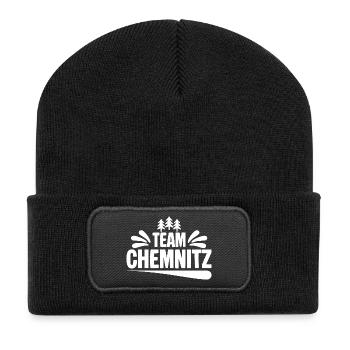 Team Chemnitz - Recycelte Patch Beanie - Schwarz - Vorne