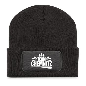 Team Chemnitz - Recycelte Patch Beanie - Dunkelgrau - Vorne