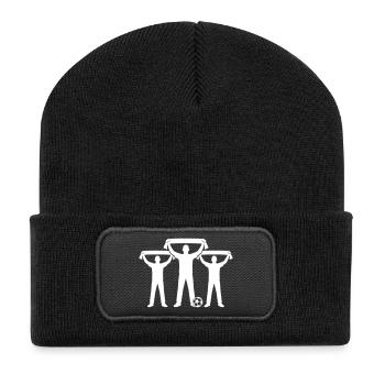 Fans de l’équipe de football - Beanie recyclé à patch - noir - Devant
