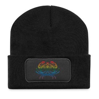 Crabe - Beanie recyclé à patch - noir - Devant