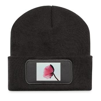 Pink Poppy - Recycelte Patch Beanie - Dunkelgrau - Vorne
