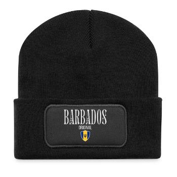 Ursprünglich aus Barbados, geboren in Barbados - Recycelte Patch Beanie - Schwarz - Vorne