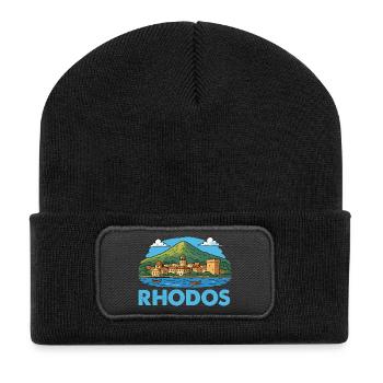 Rhodes Island - Recycled Patch Beanie - black - Front